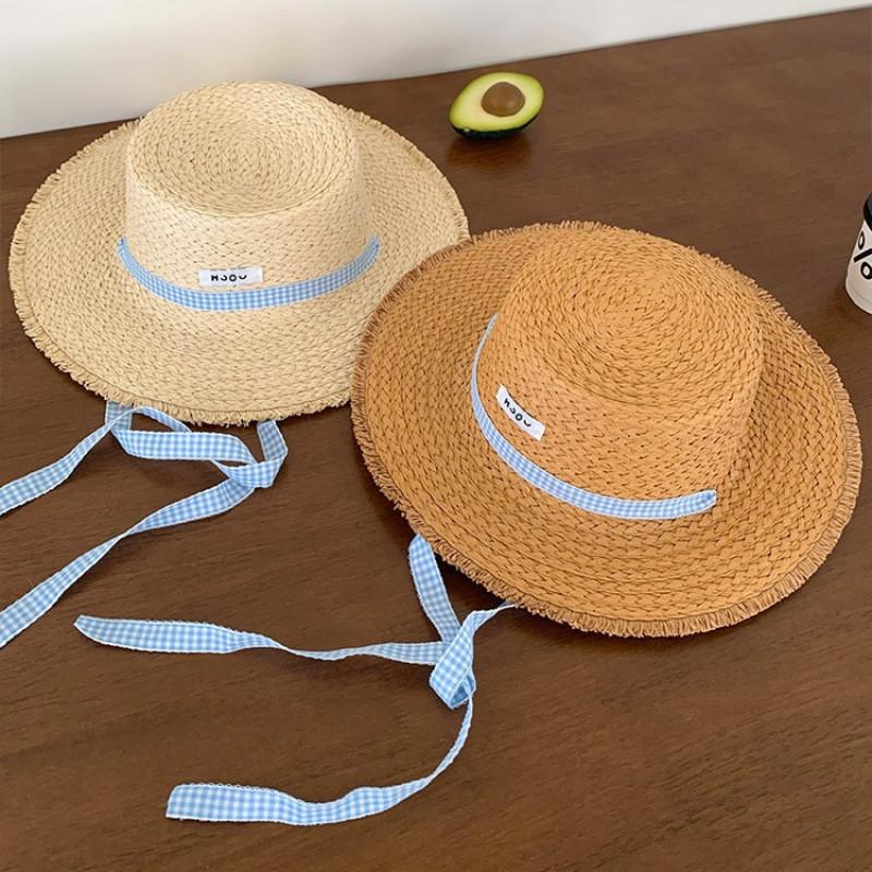 Summer Outdoor Fashion Straw Hat For Women With Large Brim And Sunshade