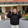 Winter New Small Versatile Hooded Short Down Padded Jacket Light Ribs Loose Padded Jacket