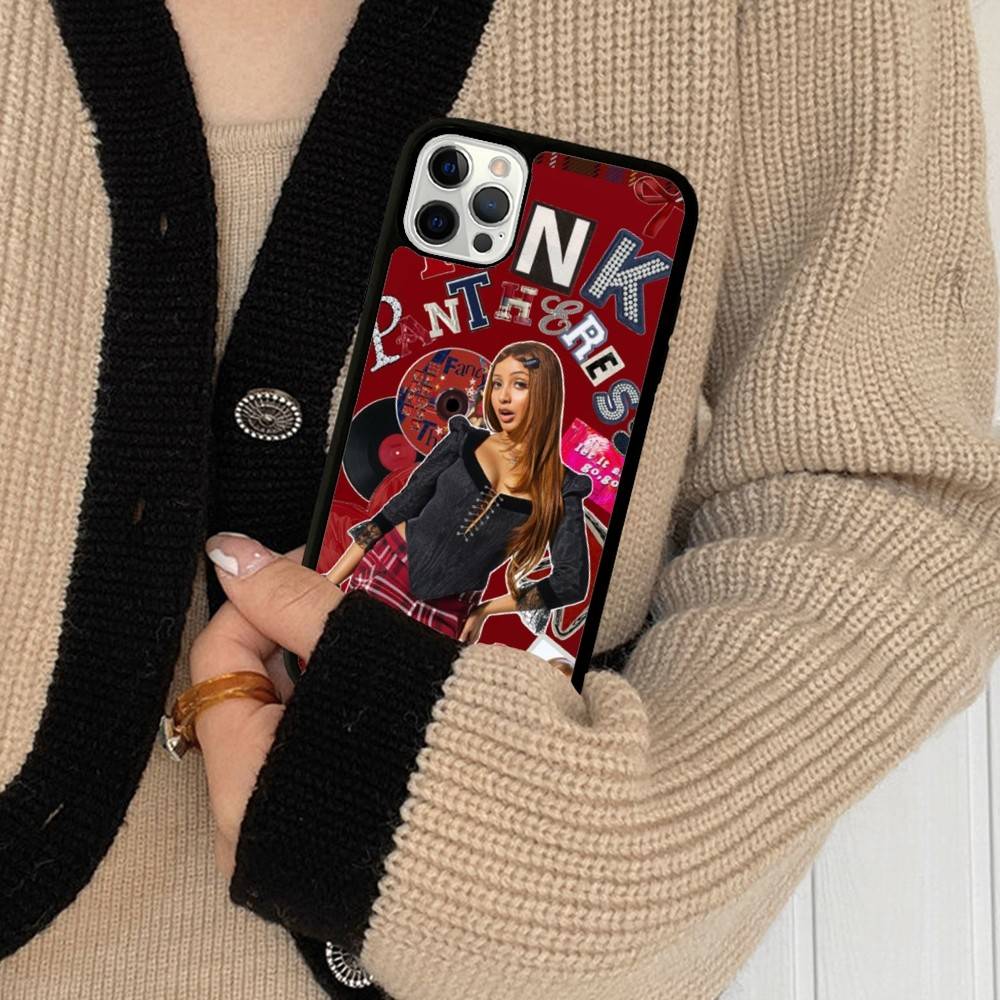 Singer Pinkpantheress Phone Case Wireless Charging PC+TPU For IPhone 11 12 13 14 15 16 17 Pro Max Plus Case