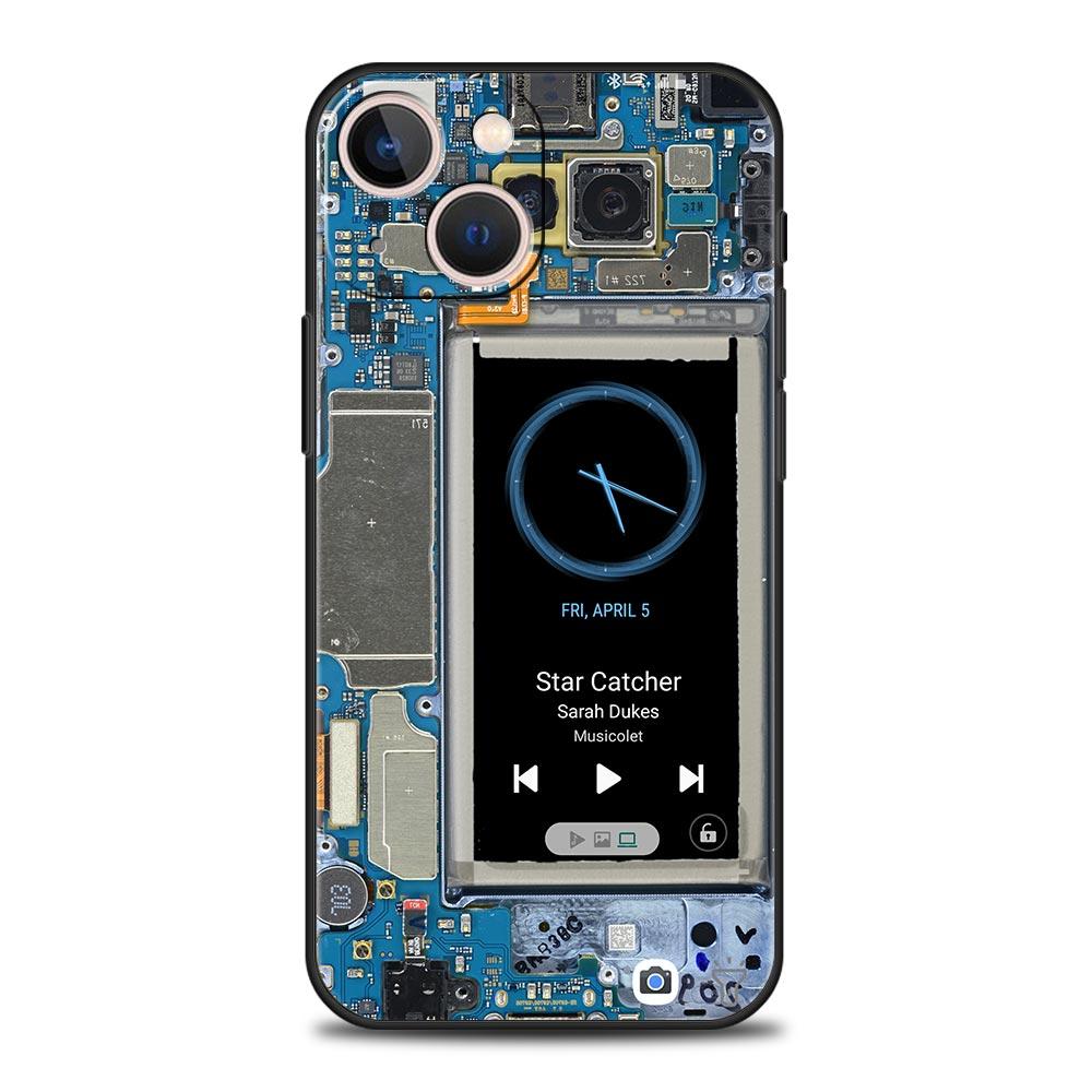 Main Circuit Board Pattern Phone Case Cover for iPhone 17 16 15 14 13 12 11 Pro Max 17 Air Plus Shockproof Soft TPU Shell Fundas