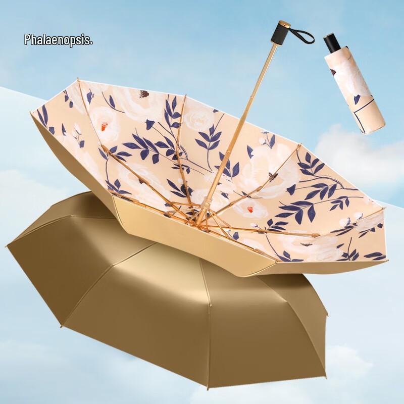 Zuoyou Manual 8-Rib Double-Layer UV Protection Folding Umbrella