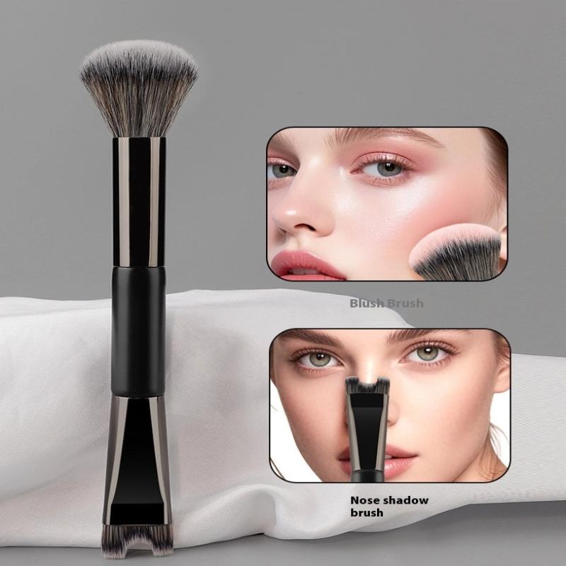 Professional Makeup Brush Set 2/3 Pcs Double-headed U-Shape Foundation Black Eyeshadow Contour Brushes Travel Cosmetic Kit