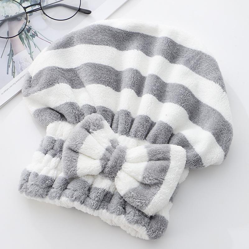 

Милая корейская шапочка для душа для женщин и детей, абсорбирующая быстросохнущая шапочка для волос для длинных/коротких волос 30*26