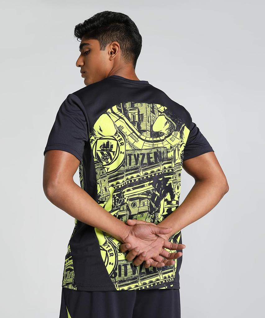 Sporty MCFC Prematch SS Shirt 777578 24 Color Yellow Blue [PUMA] Men's Fall/Winter Glow/Magic (14)