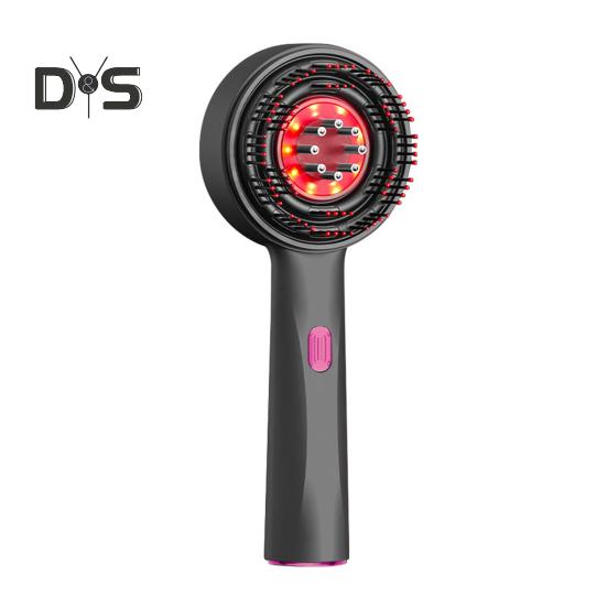 

Электрический массажер для кожи головы, аппликатор масла для волос IPX7, водонепроницаемый прибор против выпадения волос, перезаряжаемый дозатор масла для роста и ухода за волосами чёрный