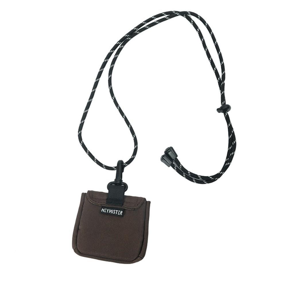 Square Headphone Storage Bag Mini Male Short Wallet Cute Small Card Holder  Storage Bag