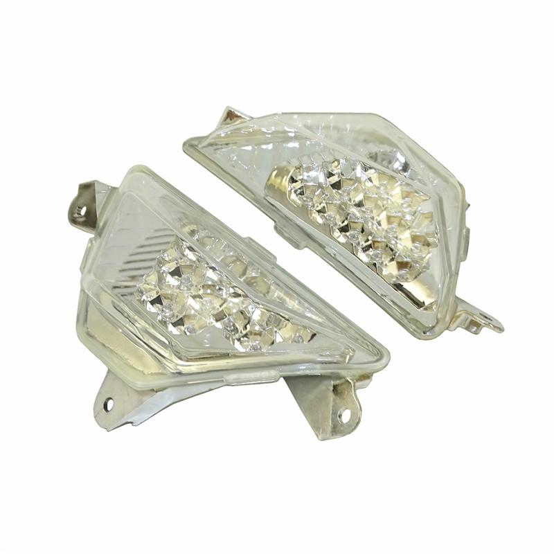 Waase For Kawasaki Ninja ZX6R ZX636 ZX-6R ZX-636 2013 2014 2015-2021 Front Turn Signals Blinker Flashing Indicator LED Light