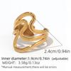 2026 New Design Stainless Steel Creative Geometric Hollow Open Ring for Women Statement Metal Rust Proof Minimalist Jewelry