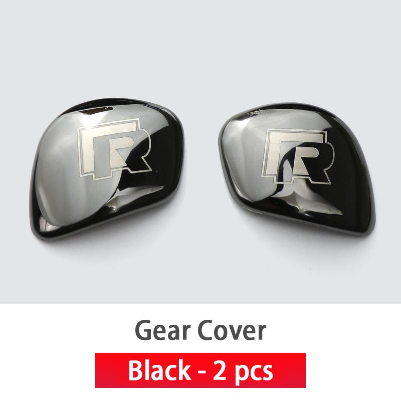 2026 Hot For VW VOLKSWAGEN Metal  R Rline Logo Gear Head Shift Gears Cover Sticker For VW volkswagen R line Bora Tiguan Golf GTI