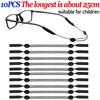 1-10pcs Universal Adjustable Eyewear Retainer Fit Sports Sunglasses Retainer Unisex Strap Safety Glasses Holder Large Round-Head