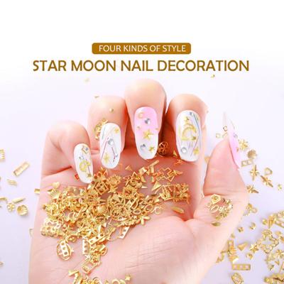 Paillettes pour ongles, motif lune et étoile, décoration d'ongles, nail art créatif, décalcomanie 3D, pour la vie quotidienne