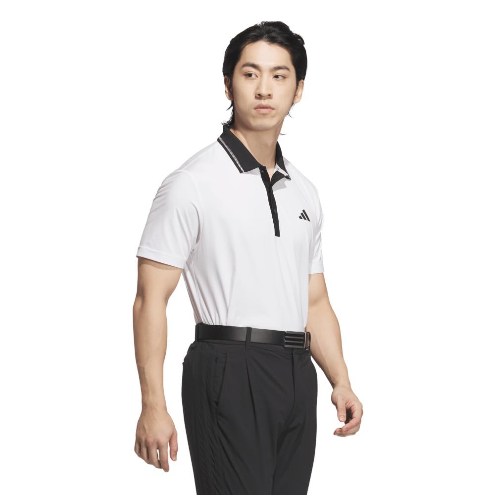 Adidas Golf Golf Back Graphic Short Sleeve Polo for White Men,