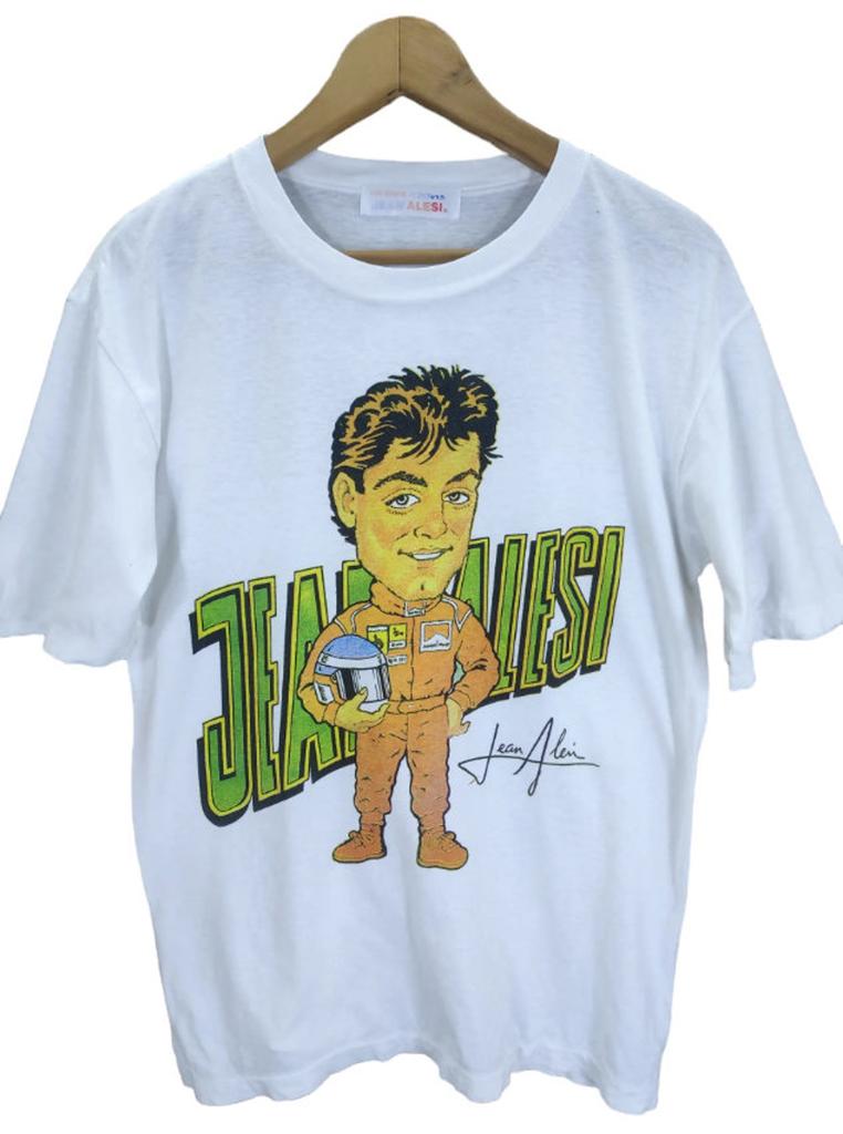 Vintage 90s Jean Alesi F-1 Racing World Grand Prix Team Ferrari Sports Specialties Jean Alesi 39 Life Start At 250 Km/h Alesi Signature