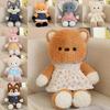 Fox Sheep Forest Husky Wolf Rabbit With Clothes Plush Toy Stuffed Doll Gift Kids