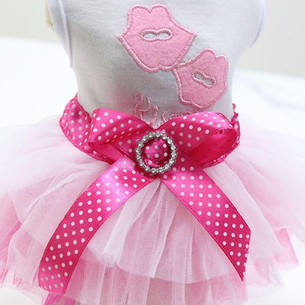 Soft Sweet Dog Skirt Cartoon Pet Skirt Creative Pet  Princess Dress  Small Dogs