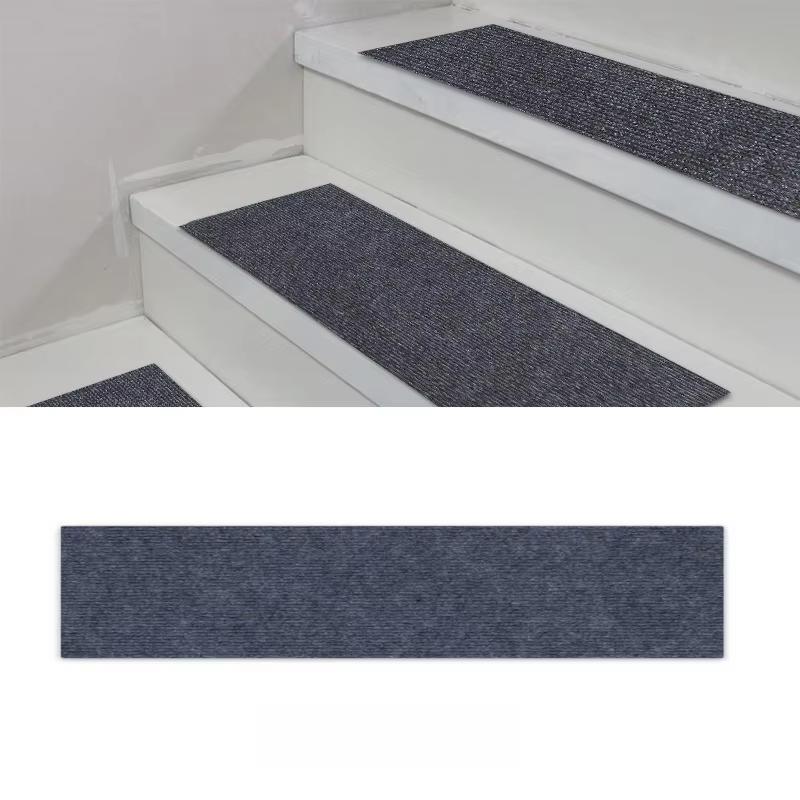 1PC 20x100cm Home Deco Non-Slip Stair Treads Self-adhesive Carpet Reusable Washable Stair Runner for Most Steps