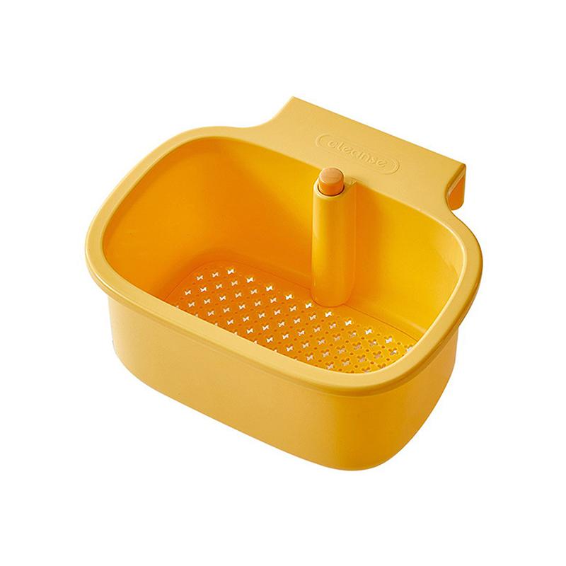 Sink Hanging Strainer Basket Drain Basket Openable Bottom Cover Kitchen Garbage Filter Sink Sponge Storage Basket