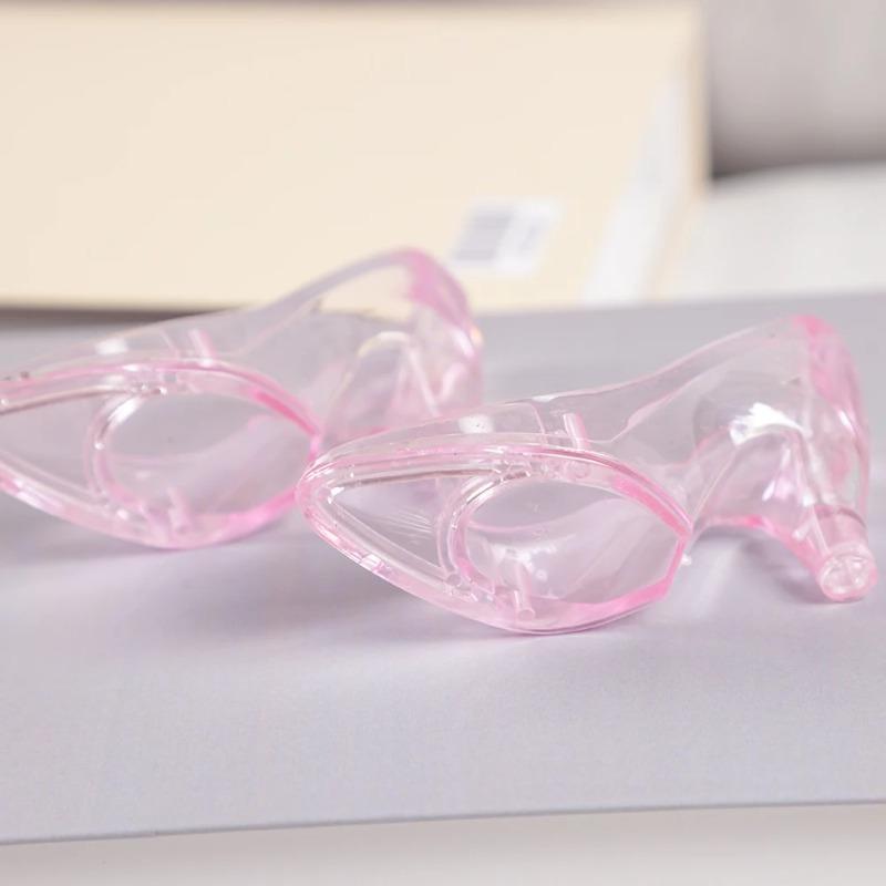 6 Stück Transparente Plastik Prinzessin Kristallschuhe Süßigkeitenbox High Heels Desktop Ornamente Babyparty Hochzeit Geburtstagsfeier Deko