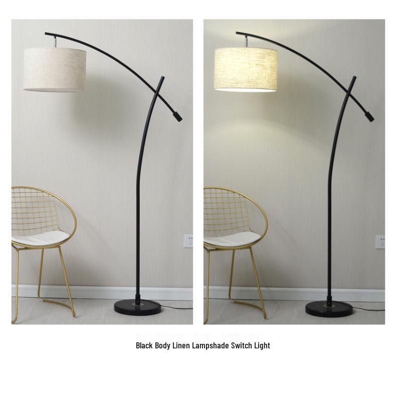 Nordic Style Floor Lamp: Versatile Bedside or Living Room Lighting