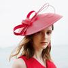 Headband Style Wide Brim Fascinator Elegant Sunscreen Hat Fashion Mesh Fascinator  Women’s