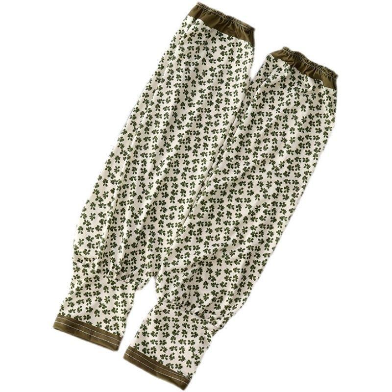 Floral Ice Silk Sun Protection Arm Sleeves Oversized Women Casual Driving Cycling Breathable Loose Outdoor Cooling Arm Covers