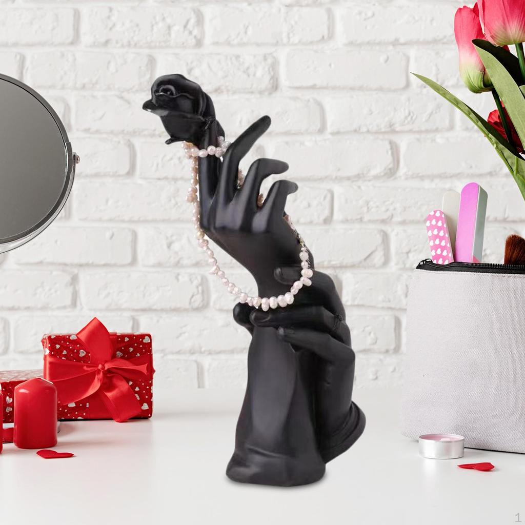 Hand Model Jewelry Display Stand Rack Holder Sculpture Arts Crafts Statue for Chain Necklace