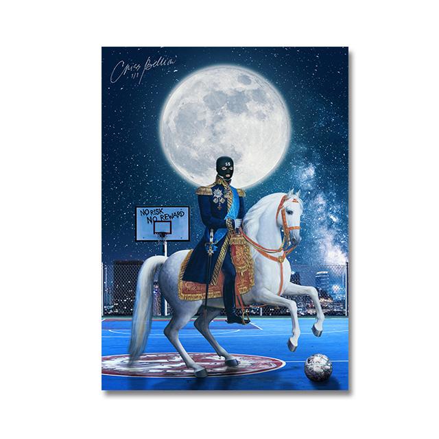 

Европейский винтажный домашний декор, картина художника в маске, холст, картина, мир принадлежит вам, настенный художественный постер, Флора, кроссовки, фреска 60x80cm No Frame