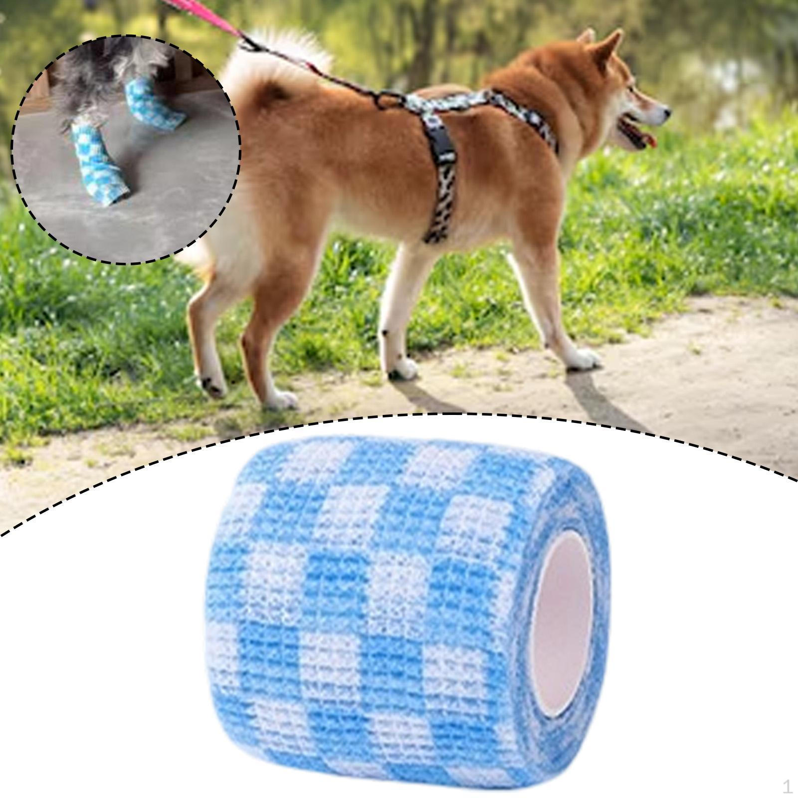 

Dog Leg Bandage Wraps for Paw Coverage Elastic Tape Small Medium Dogs and Birds 5cm Yellow