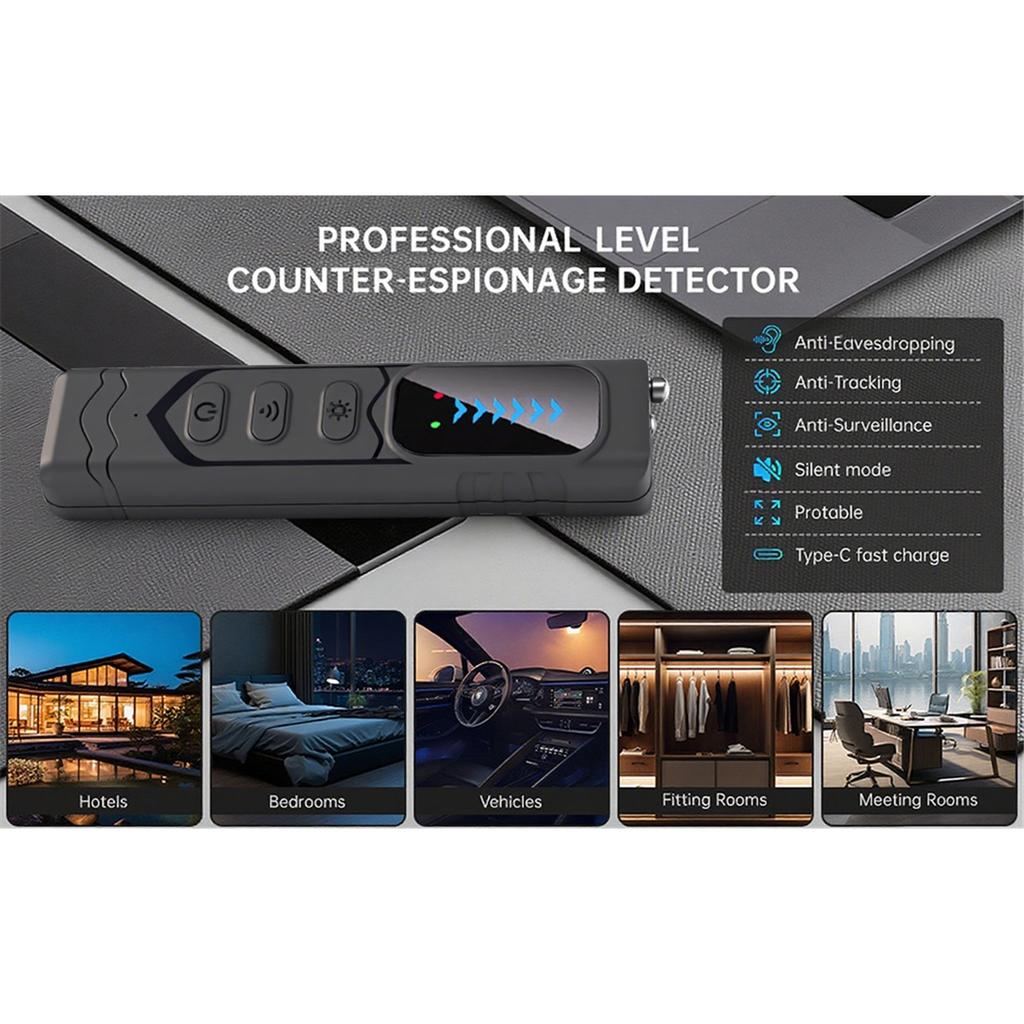 AA5 2-in-1 Camera & GPS Detector – RF Signal Scanner for Privacy Protection