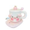 Cute Pig Constant Temperature Heating Cup Gift Box with Mug Birthday Gift for Girls Practical Gift for Best Friend Creative Cup