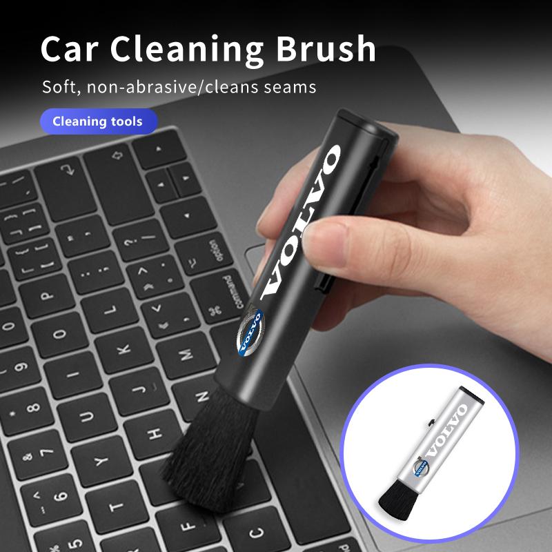 Car Air Vent Cleaning Soft Brush Car Interior Crevice Dusting For Volvo V50 S60 XC60 S40 XC40 XC90 V60 S80 S90 V70 XC70 JL9