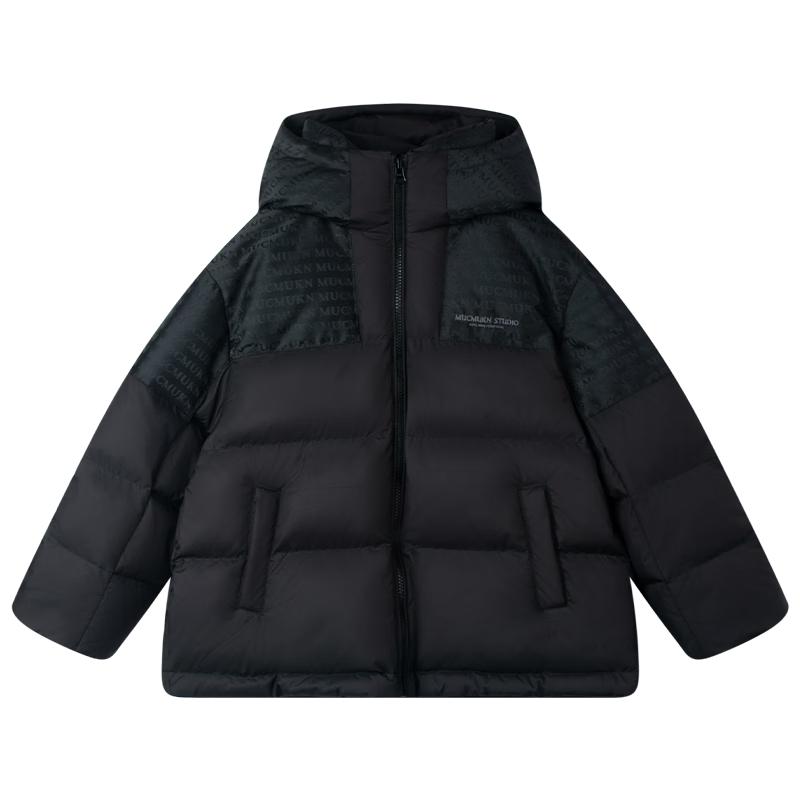 Мукмукн Ретро Жаккардовая Водонепроницаемая Пуховая Куртка для Мальчиков 110