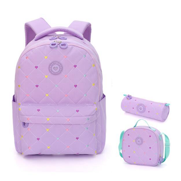 Mochilas para Niñas 3 Piezas Mochila para Niñas con Bolsa para el Almuerzo y Estuche para Lápices para Niñas Primaria Secundaria Preparatoria Universidad Mochilas Escolares