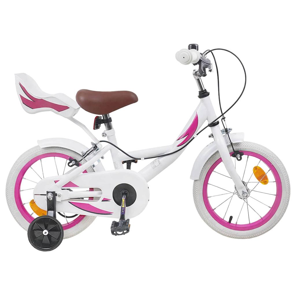 Kids  Bike 14 Inch for Ages 3 5 White