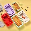 4pcs Silicone Baking Cake Mold Easy To Demold Rectangular Toast Mold Silicone Baking Tray for Household Oven Kitchen Baking Tool