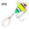 6Pcs 10G/5CM VIB Fishing Lure with Treble Hook Spinning Sequin Long Casting Metal Hard Artificial Spinner Bait Saltwater Freshwater Bass Walleye