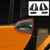 LHD Glossy Black Exterior Door Bowl Trim Cover For Benz Smart Fortwo 451 2009-15