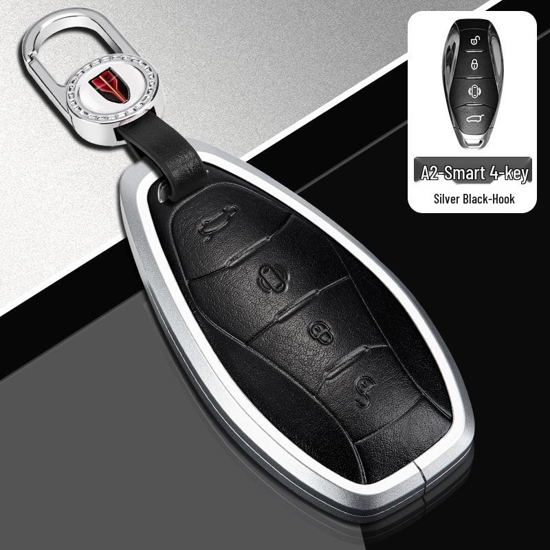 2022 Hongqi H5 Key Case: Protective Metal Shell for 18-21 Models, Unisex Design