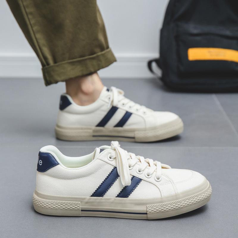 

Осенние дышащие парусиновые туфли мужские новые повседневные туфли для моральной подготовки на плоской подошве мужские туфли универсальные туфли для пары маленькие белые туфли 39 male