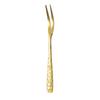 Super  Polished High  Quality Appearance Level Stainless Steel Two  Prong Dessert Fruit Fork 10PC