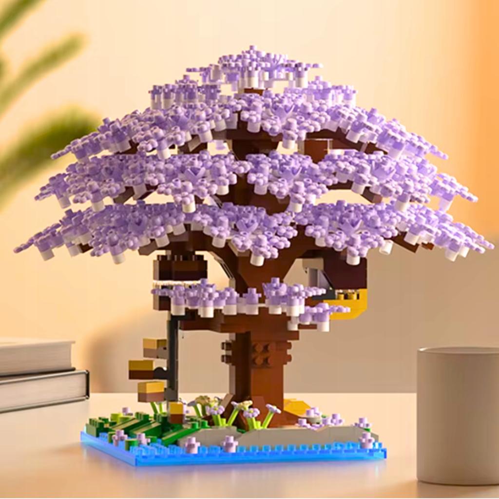 Construction Bricks Sakura Cherry Blossom Brick Set 1097 Pcs.