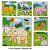 Wooden 3D Jigsaw Puzzle - Educational Birthday Gift for Kids with Six-sided Painting Blocks