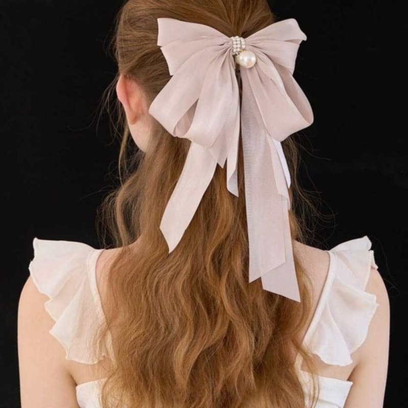 

Jean Paul Clarisse Lavish Pearl Ribbon Clip JP-23-312CC black