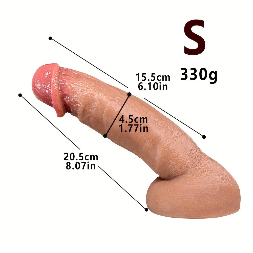 9,3 tommer Gigantisk Tykk Silikon Dildo – 2,2 tommer Diameter, Mykt Eggfritt Design med Sterk Sugekopp, Realistisk Voksen Sexleketøy for Menn og Kvinner