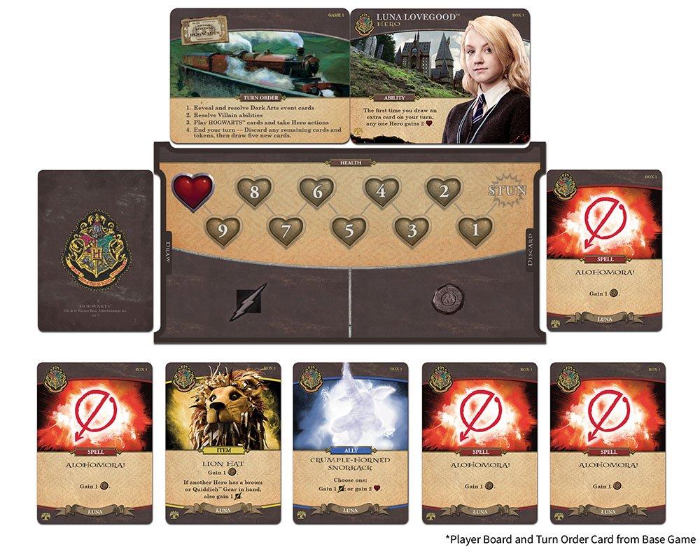 USAopoly Card Game Harry The Battle of Hogwarts Expansion with Monster Box (English Version) Potter