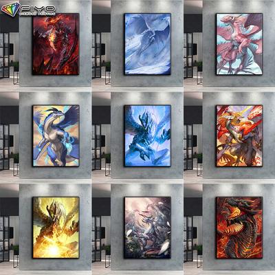 Pittura Diamante 5D Fai da Te Kit Punto Croce Drago Europeo Ricamo Trapano Completo Arte Mosaico Immagine di Strass Regalo