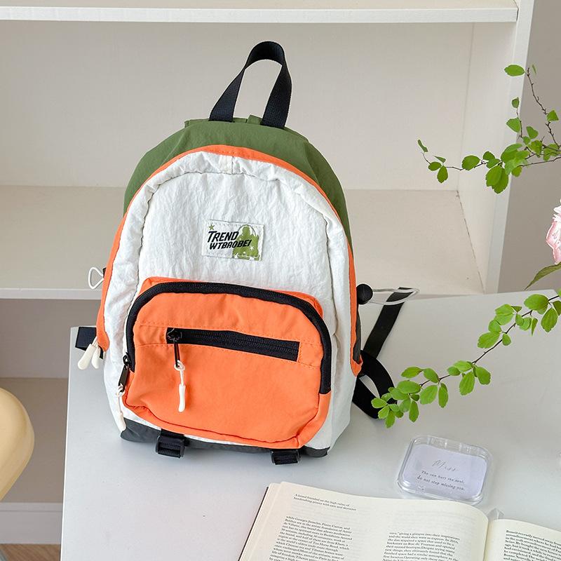 Schoolbag Korean color matching alphabet backpack new outdoor leisure sports schoolbag student play high value backpack