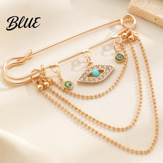 Electroplated Brooch Gold Safety Pin for Women Sweater Shawl Clips