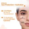 The Derma Co 1% Hyaluronic Sunscreen Aqua Gel, 80gm Each (Pack of 2)