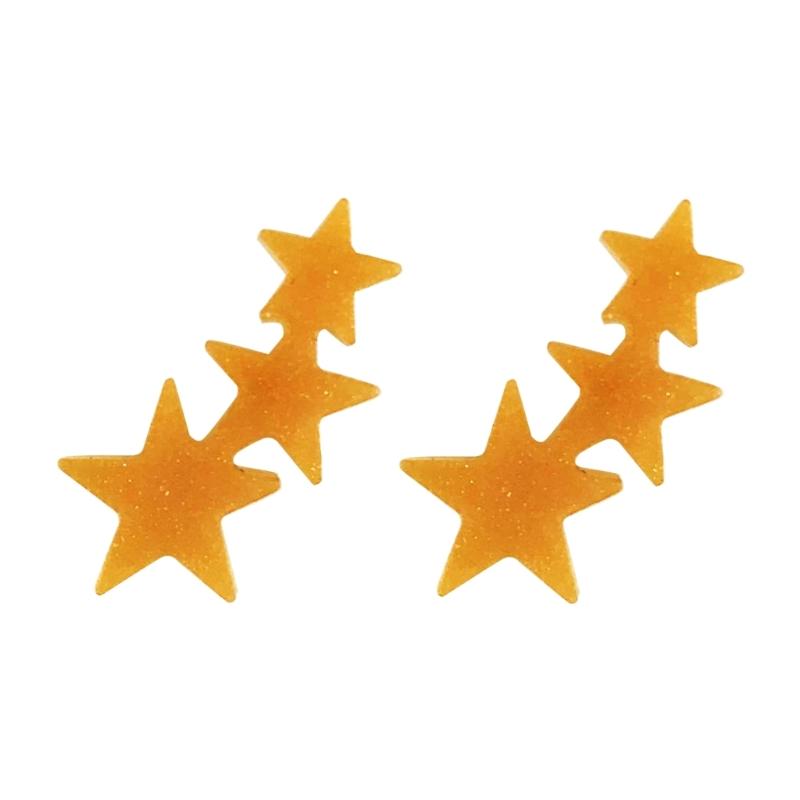 Pentagram Stud Earrings Silicone Mold Suitable for Epoxy Resin Diy Craft Backpacks Pendant Ornament Jewelry Making